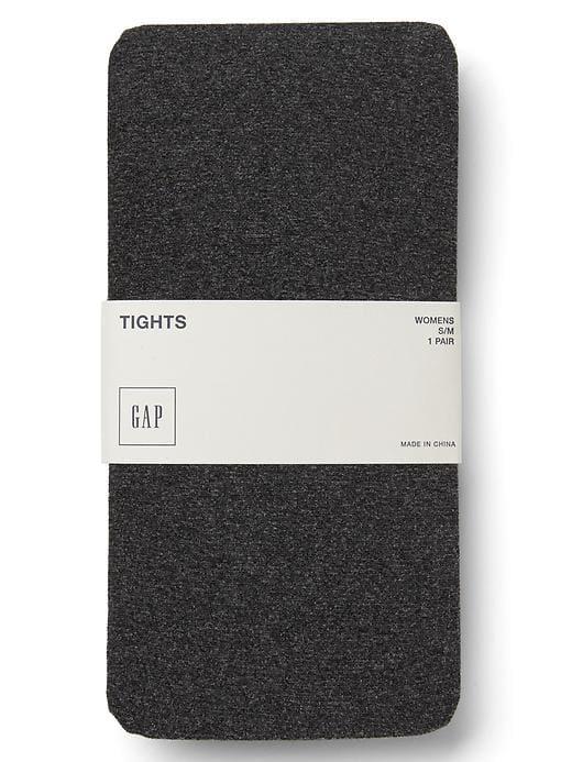 Gap Women Heathered Opaque Tights - Charcoal