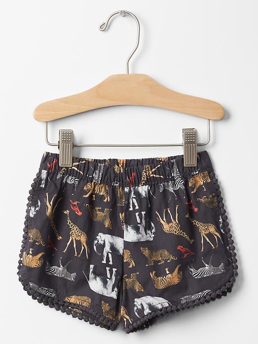 Gap Jungle Print Varsity Shorts - Animal Print