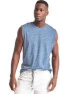 Gap Men Sleeveless Lounge Top - Blue