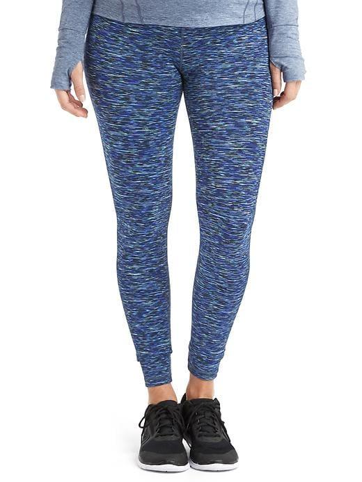 Gap Gapfit Blackout Technology Gfast Full Panel Spacedye Leggings - Blue Space Dye