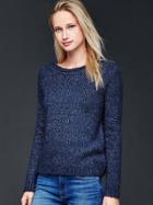 Gap Women Boucle Sweater - Elysian Blue