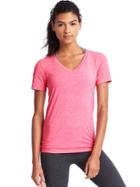 Gap Women Gapfit Breathe V Neck Tee - Light Pink