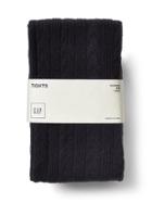 Gap Women Cable Knit Sweater Tights - Navy