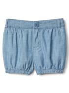 Gap Chambray Bubble Shorts - Denim