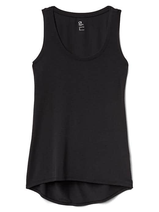 Gap Women Breathe Drape Back Tank - Black