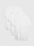 100% Organic Cotton Standard V-neck T-shirt (3-pack)