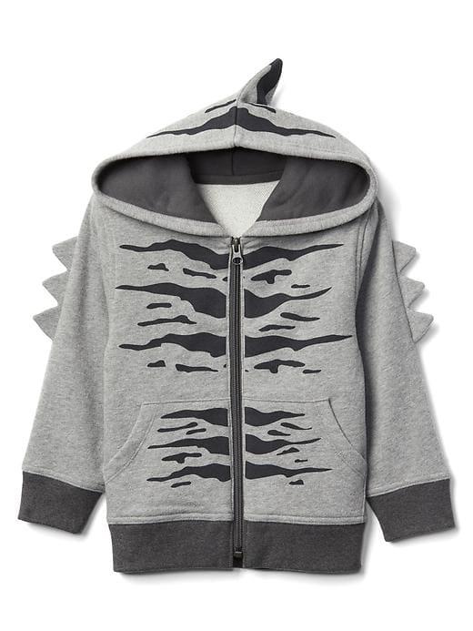 Gap Dinosaur Zip Hoodie - Grey Heather
