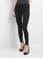 Gap Women Mid Rise True Skinny Jeans - Black