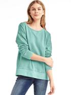 Gap Women Slouchy Pullover Sweatshirt - New Malachite