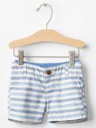 Gap Pull On Oxford Shorts - Stripe