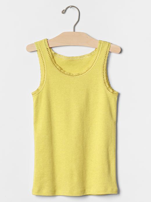 Gap Ribbed Lace Tank - Shimmer