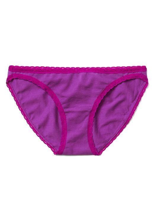 Gap Women Lace Trim Skinny Bikini - Rose