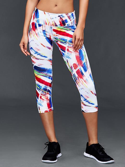 Gap Women Summer Sports Gfast Cross Train Capris - Painted Wash