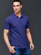Gap Men Solid Pique Polo - Capital Blue 562
