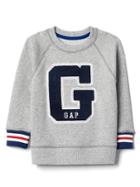 Gap Logo Crew Pullover - Oatmeal Heather