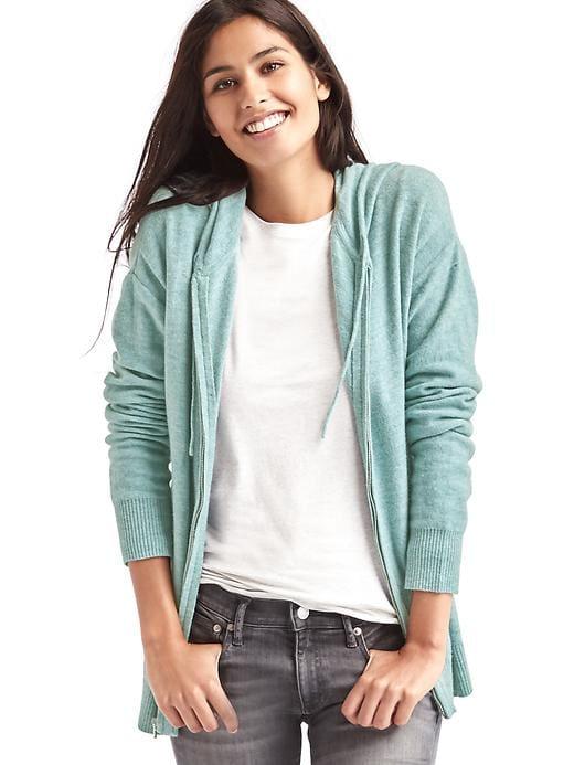Gap Soft Zip Hooded Sweater - Light Blue