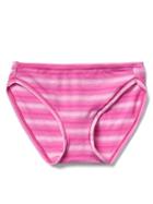 Gap Women Breathe Ombre Stripe Bikini - Ombre Strp Pink