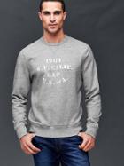 Gap Men Logo Graphic Pullover Sweatshirt - Heather Grey