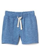 Gap Pull On Slub Shorts - Blue Heather