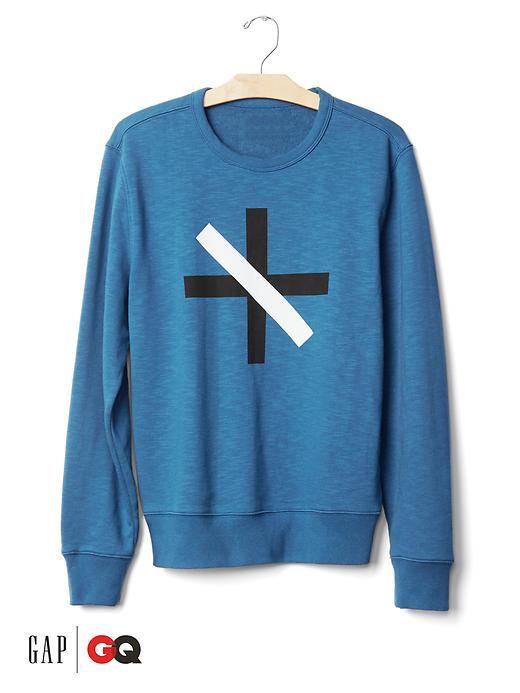 Gap X Gq Saturdays New York City Crewneck Sweatshirt - Blue