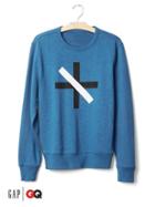 Gap X Gq Saturdays New York City Crewneck Sweatshirt - Blue