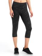 Gap Women Gapfit Blackout Gfast Print High Rise Capris - Liquid Shine Black