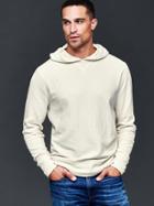 Gap Men Textured Hoodie - Off White