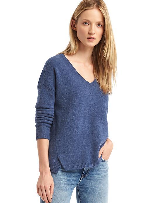 Gap Women V Neck Cozy Sweater - Night