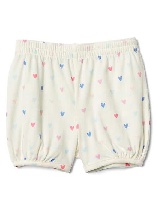 Gap Reversible Bubble Shorts - Ivory Frost