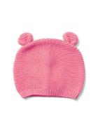 Gap Bear Knit Beanie - Pink Heather