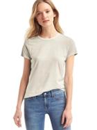 Gap Women Vintage Wash Crewneck Tee - New Silverlake