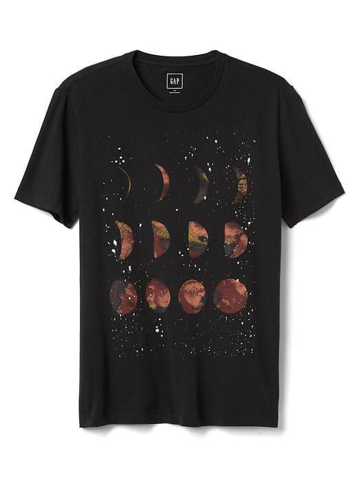 Gap Men Short Sleeve Graphic Tee - Moonphase
