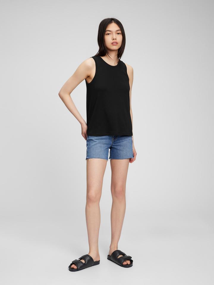 100% Organic Cotton Vintage Tulip Back Shell Tank Top