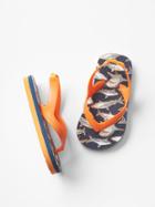 Gap Printed Nautical Flip Flops - Mineola Orange