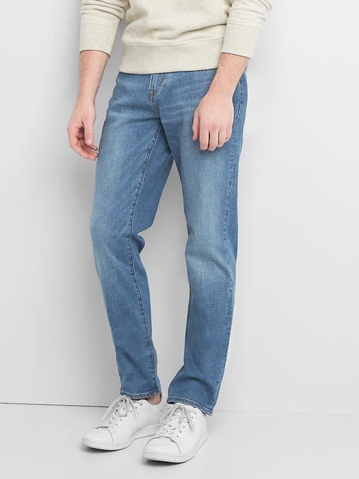 Gap Men Athletic Slim Fit Jeans Stretch - Medium Wash