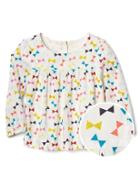 Gap Bright Bow Shirred Top - Ivory Frost