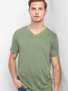 Gap Women Essential V Neck Tee - Desert Cactus