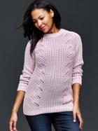 Gap Plaited Cable Sweater Tunic - Gauzy Lilac
