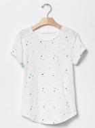 Gap Print Rolled Sleeve Tee - New Off White