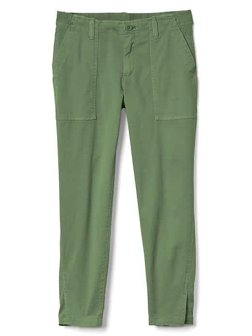 Gap Women Girlfriend Utility Chinos - Jungle Green