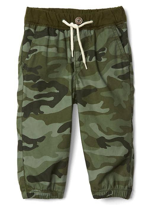 Gap Camo Poplin Joggers - Camo Print
