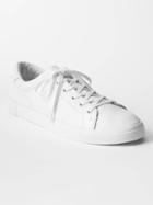 Gap Men Leather Lace Up Sneakers - Optic White