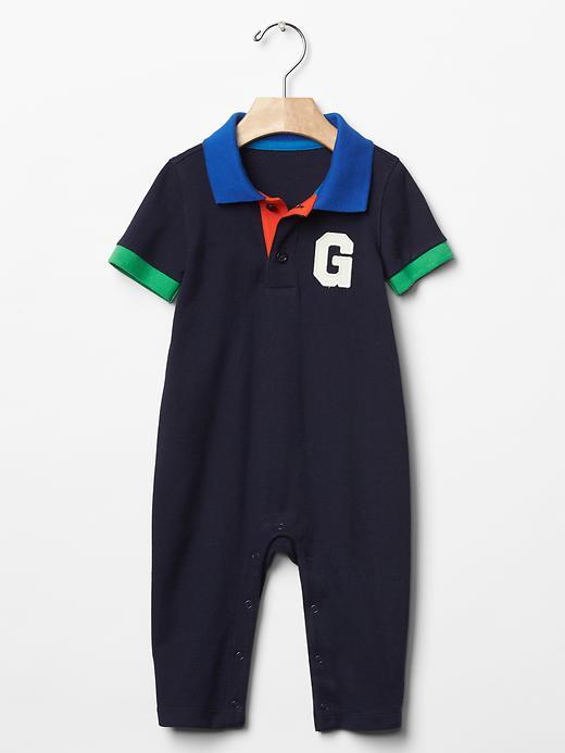 Gap Logo Polo One Piece - Dark Night
