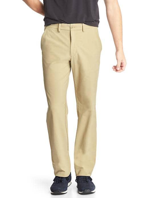 Gap Men Performance Straight Fit Khakis - Cargo Khaki