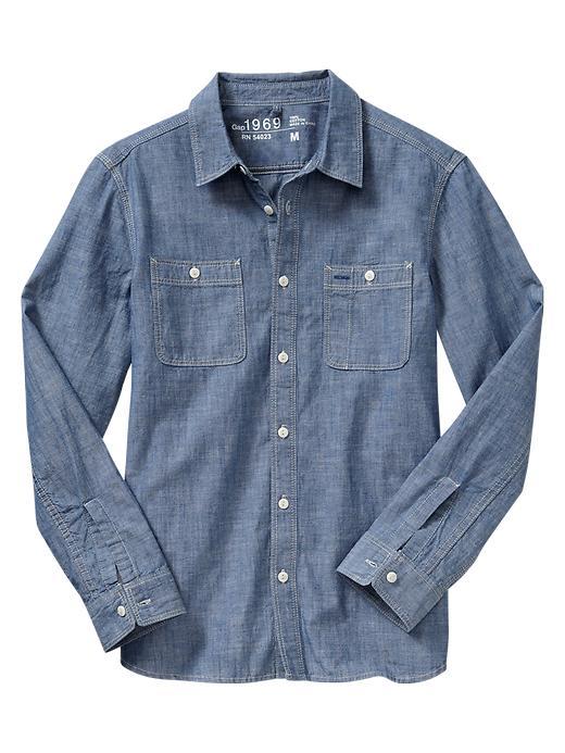 Gap 1969 Iconic Chambray Shirt