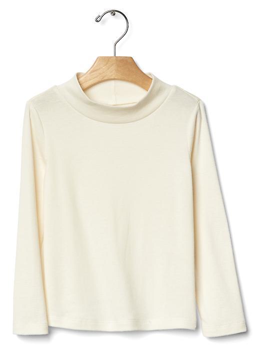 Gap Solid Mockneck Tee - Ivory Frost