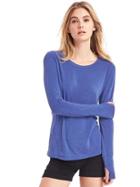 Gap Women Gapfit Breathe Long Sleeve Tee - Bodega Bay