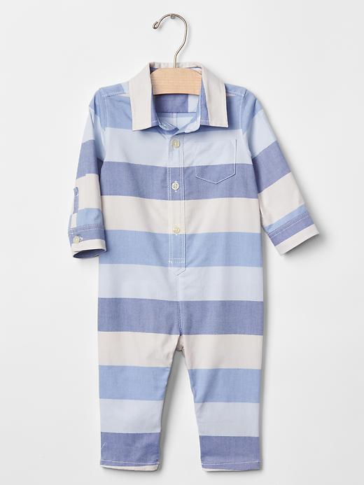 Gap Bold Stripe Oxford One Piece - Stripe