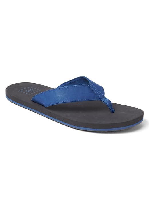 Gap Men Denim Flip Flops - Baltic Blue