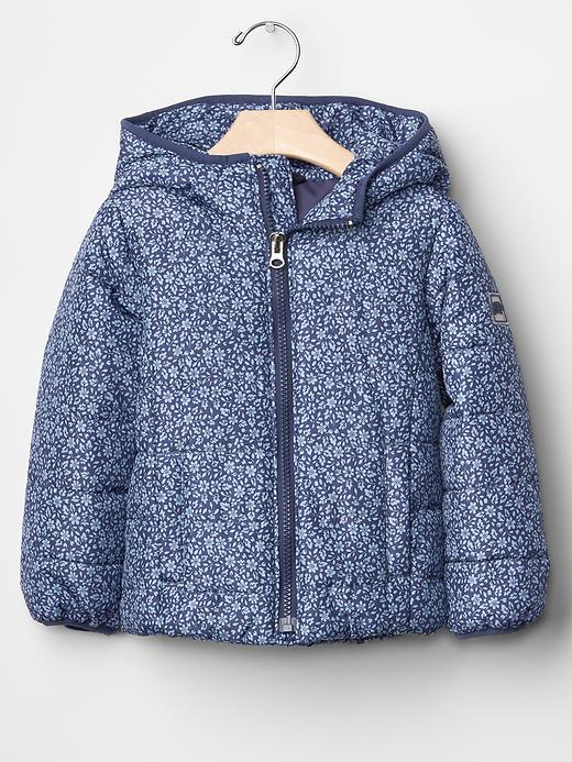Gap Primaloft Puffer Jacket - Blue Floral